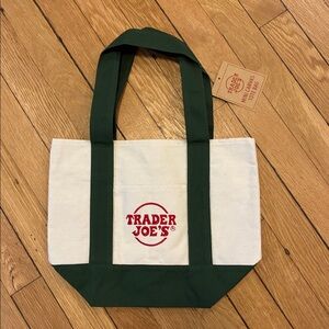 New! Trader Joe's Mini Canvas Tote Bag